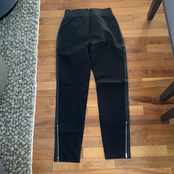 Stella McCartney Darcelle Skin Free Skin Leather Leggings In Black - Picture 4 of 6